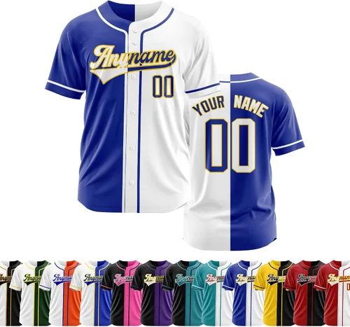 Miniatura 32 de Camiseta de béisbol personalizada con número de nombre cosido o impreso, camiseta de béisbol para hombres, mujeres, jóvenes, camiseta de béisbol