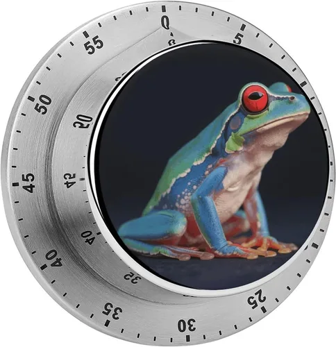 Miniatura 16 de Cute Rabbit 1 Kitchen Timer - Mechanical Visual Timer, Stainless Steel Digital Timers with Magnetic Base Egg Timers for Hard Boiled Eggs 60-Minute