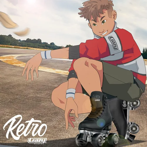 Miniatura 6 de Crazy Skates Retro Roller Skates Adjustable or Fixed Sizes Classic Quad Skates for Men, Women and Girls Negro (ajustable)