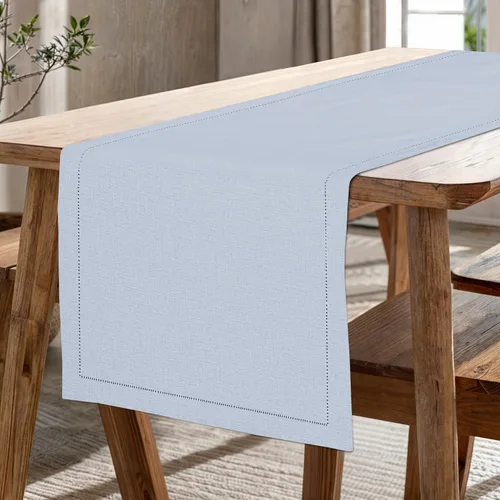 Miniatura 9 de Ruvanti Camino de mesa de lino de 36 pulgadas, dobladillo clásico, lavable, reutilizable, antideslizante, resistente a las manchas, perfecto