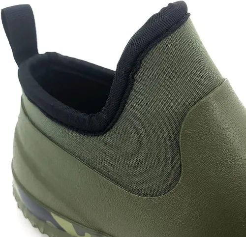 Miniatura 26 de SYLPHID Zapatos de jardín para hombre, zapatos de lluvia impermeables de neopreno para campamento, cuidado del césped, jardinería y trabajo