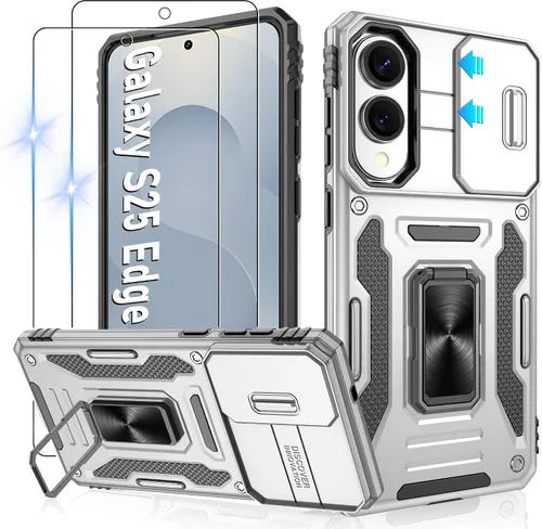 Miniatura 78 de Gritup para Samsung Galaxy S22 Funda con protectores de pantalla HD de 2 paquetes y cubierta deslizante para la cámara, protección contra caídas