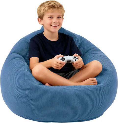Miniatura 19 de LPMOERA Puf de espuma viscoelástica para niños/adolescentes con relleno redondo para niños, para sala de estar, dormitorio, dormitorio