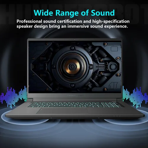Miniatura 7 de Thunderobot Laptop para juegos Storm 17 5060, pantalla QHD 165Hz 2K de 17.3 pulgadas, Core i7-13620H, GeForce RTX 5060, 32 GB DDR5 RAM, SSD de 2 TB