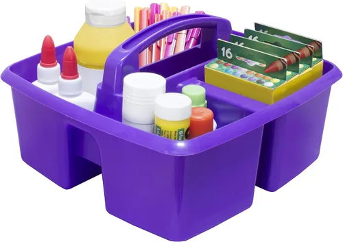 Miniatura 11 de Storex, clasificador grande para manualidades para salón de clases con tazas, 13 x 11 x 6.575 pulgadas, verde, caja de 2 unidades (00983A02C)