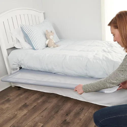 Miniatura 6 de Regalo Hideaway Barandilla de Cama Extra Larga de 54 Pulgadas, con Sistema de Seguridad de Anclaje Reforzado, Gris