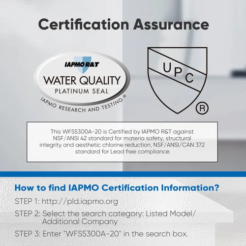 Miniatura 2 de PUREPLUS Filtro de agua para debajo del fregadero, capacidad de 40,000 galones, 99.99% de reducción de cloro, certificado NSF/ANSI 42, elimina