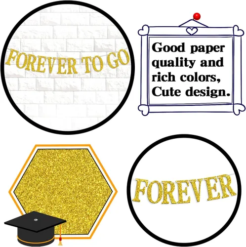 Miniatura 7 de Cartel de 1 año con texto en inglés "Down Forever to Go", regalo de 1 año de matrimonio, suministros de decoración de fiesta de aniversario de boda