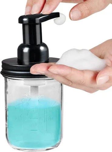 Miniatura 3 de SheeChung Accesorios de baño, soporte para cepillo de dientes, dispensador de jabón espumoso, decoración de baño, juego de accesorios de baño, Set