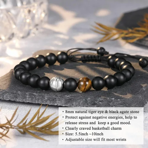 Miniatura 3 de UNGENT THEM Regalos para adolescentes y niños, pulsera de béisbol, baloncesto, fútbol, fútbol, regalos para niños, regalos de graduación