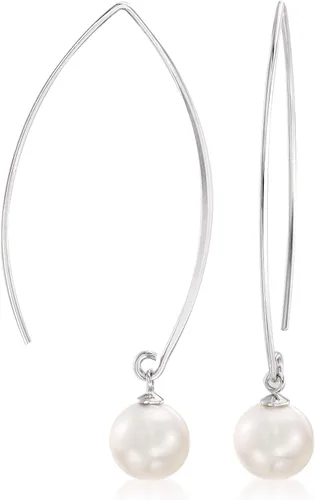 Miniatura 3 de Ross-Simons Pendientes de gota de rosca de perlas cultivadas de 0.315-0.335in, Perla, no conocido