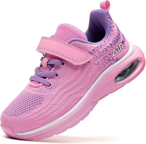 SURRAY Zapatos deportivos para correr y caminar para niños y niñas, transpirables, antideslizantes, para gimnasio, deportes, a la moda (niño