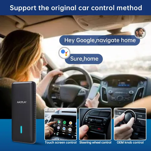 Miniatura 3 de AACPLAY El adaptador inalámbrico Android Auto para automóvil convierte Android Auto con cable a inalámbrico, Android Auto Dongle inalámbrico