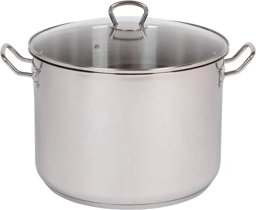 Miniatura 2 de Camerons Olla de 20 cuartos de galón con tapa, olla de acero inoxidable de tres capas de grado profesional 18/10 – Olla de grado comercial