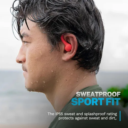 Miniatura 4 de JLab Go Sport+ - Auriculares inalámbricos de entrenamiento con llamadas claras C3, diseño deportivo de gancho seguro, tiempo de reproducción