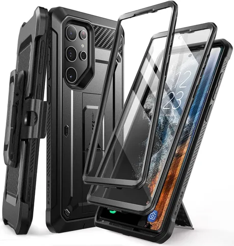 Miniatura 9 de SUPCASE Funda para Samsung Galaxy S22 Ultra con soporte, [Unicorn Beetle Pro] [2 marcos frontales]