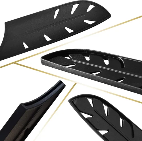 Miniatura 3 de XYJ 9 piezas de plástico cubiertas de cuchillo mangas protector de borde protector de hoja para cuchillo de chef de cocina