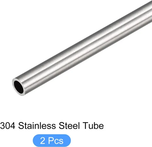 Miniatura 5 de METALLIXITY Tubo de acero inoxidable 304 (0.157 in de diámetro x 0.024 in de pared T x 9.843 in de largo), 2 piezas, tubo recto, para muebles