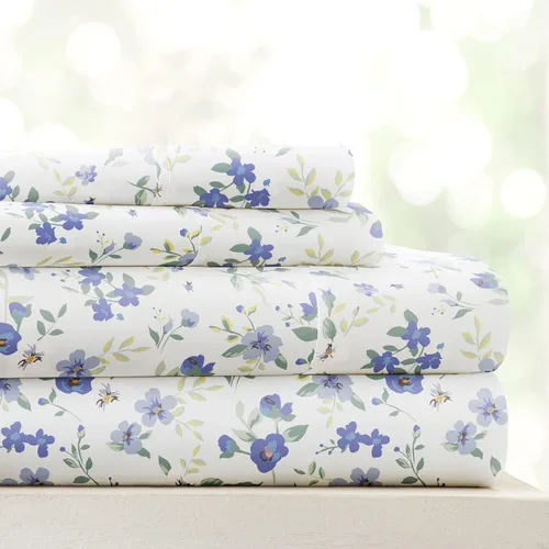 Miniatura 52 de Linen Market Sábanas para cama de tamaño King (azul claro) – Duerme mejor que nunca con estas sábanas King suaves y refrescantes – Bolsillo profundo