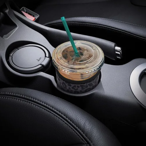 Miniatura 2 de YR Funda aislante de neopreno reutilizable para tazas de café helado, paquete de 3 fundas para bebidas heladas y calientes, enfriador de bebidas