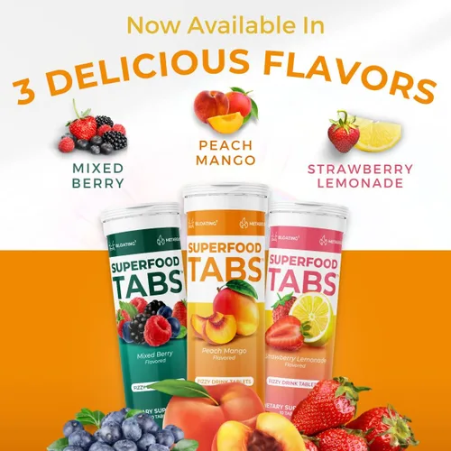 Miniatura 5 de Superfood Tabs skinnytabs - Bebida limpiadora antihinchazón con 15 superalimentos, apoya la digestión, la energía y los antojos, vegano, sin OMG, 30
