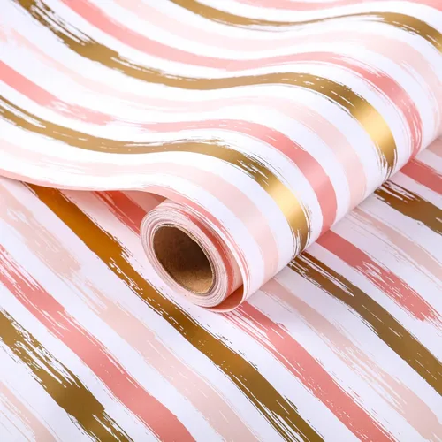 Miniatura 7 de Miss DuiDui Rollo de papel de regalo de puntos, 17 x 315 pulgadas, papel de regalo con diseño de puntos de aluminio coloridos para fiestas