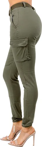 Miniatura 3 de TwiinSisters - Pantalones de deporte para mujer con cinturón a juego, talla S a 3X
