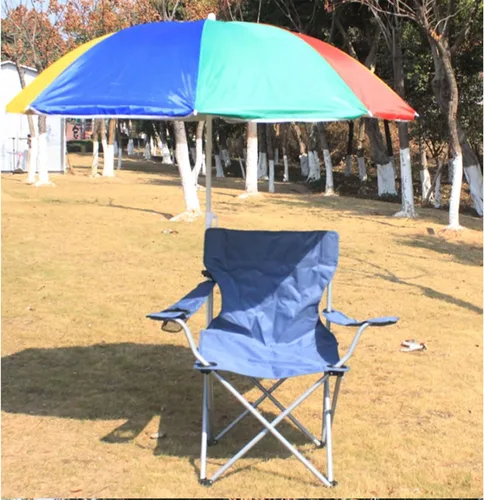 Miniatura 5 de Oxford Cloth Sunshade Folding Chair, Made of Wear-Resistant 600D Oxford Cloth and Strong Steel Pipe, Durable and Long Service Life. (A)