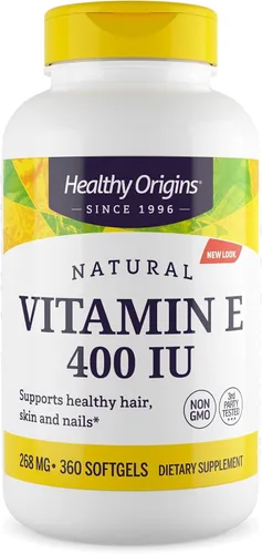 Miniatura 9 de Healthy Origins Vitamina E 400 UI (268 mg), 90 cápsulas blandas líquidas – Tocoferoles mixtos naturales (d-alfa, d-beta, d-gamma, d-delta) – Apoya