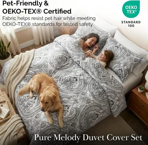 Miniatura 5 de Southshore Fine Living, Inc. Juego de funda de edredón tamaño extra grande individual/XL, ropa de cama de microfibra cepillada premium de fácil