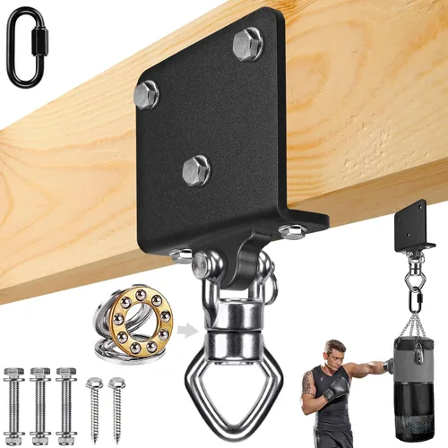 SELEWARE Colgador de Saco de Boxeo de Servicio Pesado y Abrazadera de Viga para Boxeo, Muay Thai, MMA E. Beam Mount Percha para saco de boxeo con