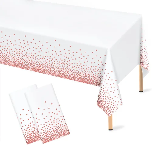 Miniatura 49 de Mulbozy 2 piezas de mantel de plástico negro para mesa rectangular, 54 × 108 pulgadas, fundas desechables de mesa para fiestas negras