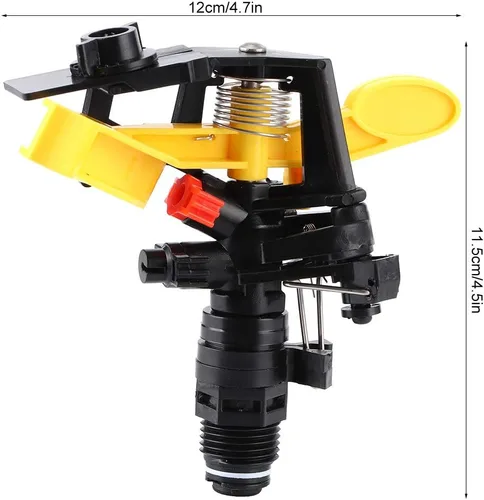 Miniatura 6 de Rociador de impulso de jardín de riego de impacto 2PCS para riego de agua, hilo macho DN15