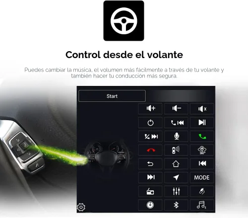 Miniatura 9 de 9.7 pulgadas HD pantalla táctil Android 14 estéreo de radio de coche actualización para Ford Fiesta 2009-2020 Carplay inalámbrico Android Auto