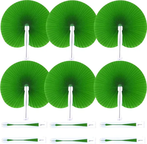 Miniatura 12 de 60 abanicos de papel blanco, abanicos plegables de mano para mujeres, abanicos de mano plegables decorativos de corazón para bodas, novias, Corazón