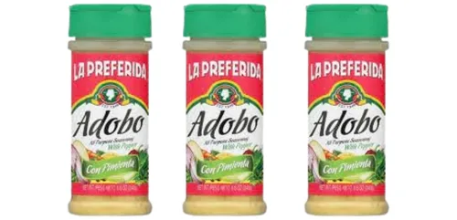 Miniatura 6 de La Preferida Adobo con pimienta, condimento multiusos 8.6 onzas (paquete de 1)