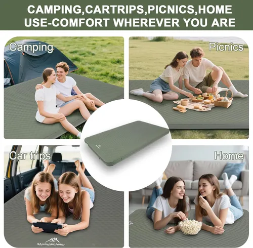 Miniatura 3 de Colchoneta de dormir autoinflable con espuma y bomba eléctrica, innovadora estructura telescópica en forma de Y, colchón de campamento ultraportátil