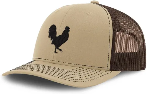 Miniatura 12 de Gorra de béisbol personalizada Gallo Sombra Gallo Silueta Bordado Malla Poliéster