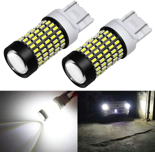Miniatura 9 de PHINLION 7443 7444 - Bombillas LED ámbar para intermitentes súper brillantes, 2800 lúmenes, 103-SMD, doble filamento, T20, WY21W, 7440NA, 7444NA