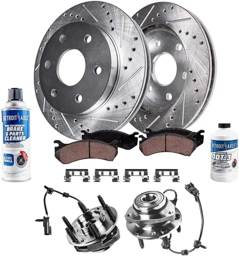 Miniatura 64 de Detroit Axle - Rotores de freno para Ford Mustang 2015, 2016, 2017, 2018, 2019, 2020, 2021, 2022, 2023, repuesto de rotores de freno de disco