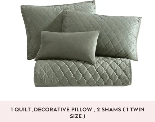 Miniatura 3 de Laura Ashley - Juego de edredón Queen, ropa de cama reversible de terciopelo sólido, decoración del hogar para todas las estaciones con fundas