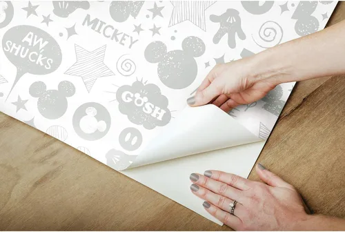Miniatura 5 de RoomMates RoomMates, RMK11152WP - Papel pintado de Disney Mickey Mouse Icons, color plateado