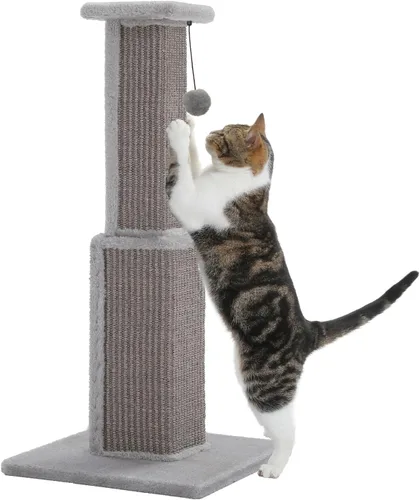 Miniatura 9 de PAWZ Road Poste Rascador Grande para Gatos de 32" de Alto, Poste Rascador para Gatos de Interior Adultos, Poste Rascador Definitivo con Sisal