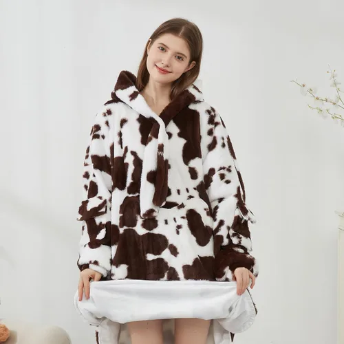 Miniatura 5 de Softan Manta con Capucha, Sudadera de Gran Tamaño para Adultos, Mujeres y Hombres, Regalo, Manta con Capucha Súper Acogedora y Cálida, Sudadera