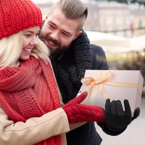 Miniatura 5 de Cajas de regalo rosas con tapas, caja de regalo plegable con tapa magnética, caja de regalo plegable con tapa magnética