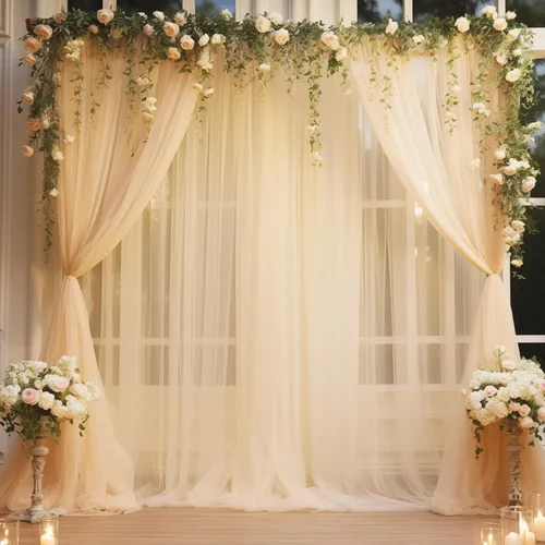Miniatura 34 de Cortinas de fondo de tul azul de 10x10 para fiestas, cortina de fondo transparente para fotos de boda, cortinas para baby shower, fotografía, fiesta