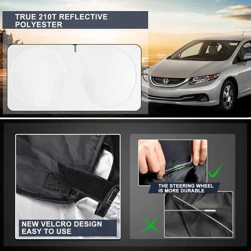 Miniatura 6 de Parasol para Honda CRV 2017-2022, parasol que se ajusta a HR-V CR-V LX EX EX-L, Sport Hybrid, Sport Touring Hybrid, accesorios para SUV, protector