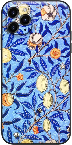 Miniatura 41 de Berkin Arts Funda de silicona compatible con iPhone 12 con protector de pantalla de flores ornamentales intrincadas rosas