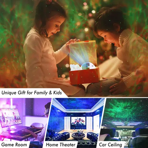 Miniatura 5 de Proyector de estrellas de astronauta, luz nocturna para niños, luz de proyector de nebulosa. Proyector de galaxia para dormitorio, sala