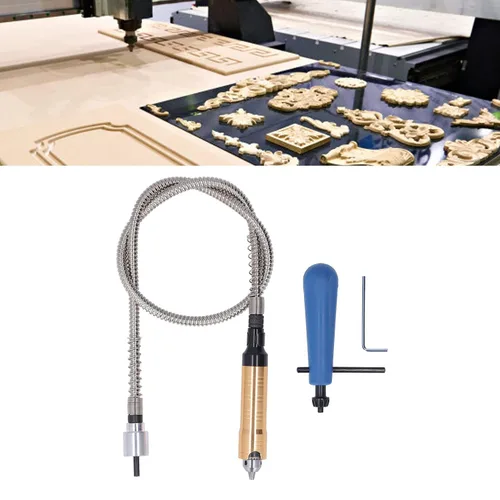 Miniatura 8 de Extensión de eje flexible, adaptador flexible para herramienta rotativa, llave de portabrocas flexible, extensión de taladro eléctrico, herramienta